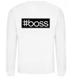 Світшот Boss на спині Білий фото