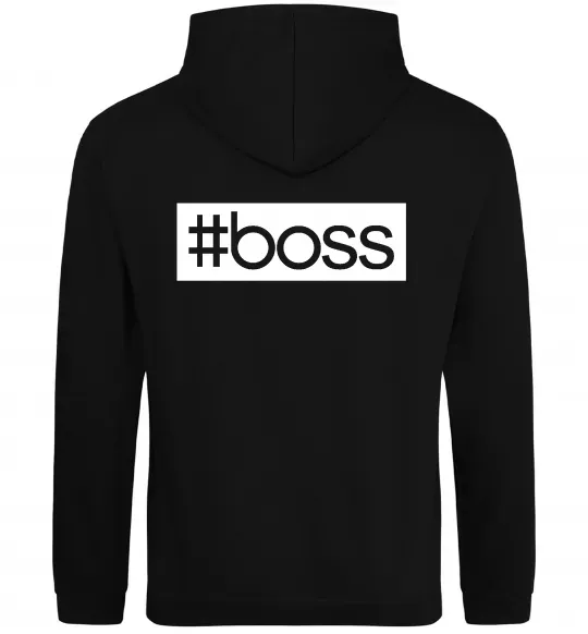 Женская толстовка (худи) Boss на спині Черный фото