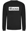 Світшот Boss на спині Чорний фото
