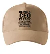 Кепка Being a CEO is easy Пісочний фото