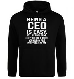 Женская толстовка (худи) Being a CEO is easy Женская толстовка (худи) Being a CEO is easy