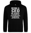 Женская толстовка (худи) Being a CEO is easy Черный Женская толстовка (худи) Being a CEO is easy Черный фото