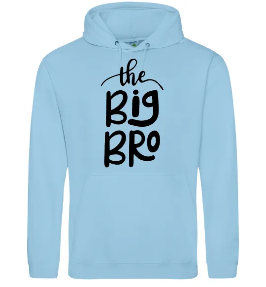 Чоловіча толстовка (худі) The big bro Блакитний фото