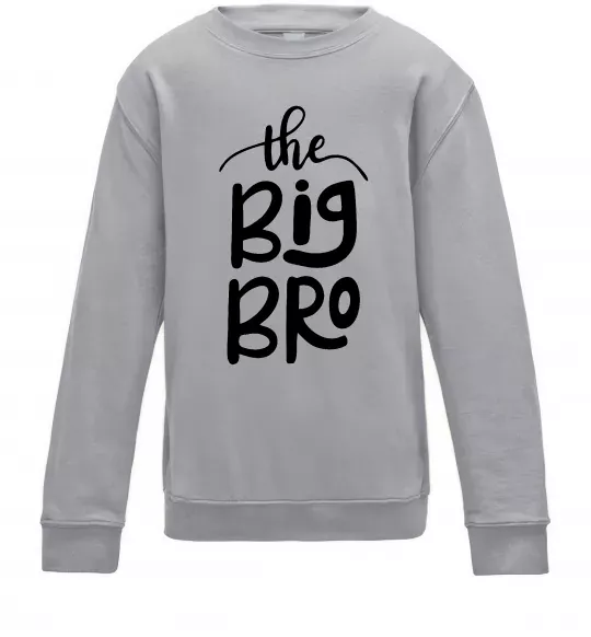Детский Свитшот The big bro Серый меланж фото