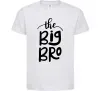 Детская футболка The big bro Белый фото