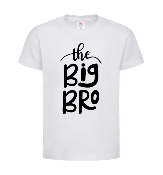 Детская футболка The big bro Белый фото