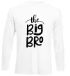 Лонгслив The big bro Белый фото