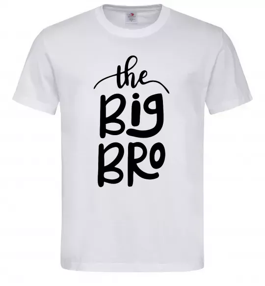Мужская футболка The big bro Белый фото