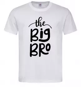 Мужская футболка The big bro Белый фото