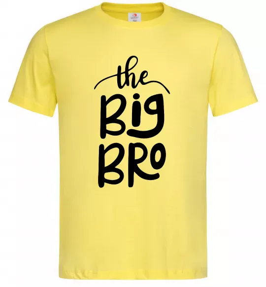 Мужская футболка The big bro Лимонный фото