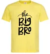 Мужская футболка The big bro Лимонный фото