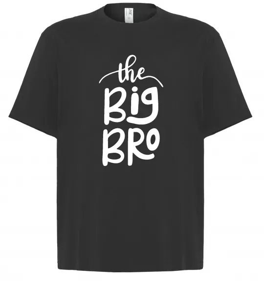 Футболка Оверсайз The big bro Черный фото