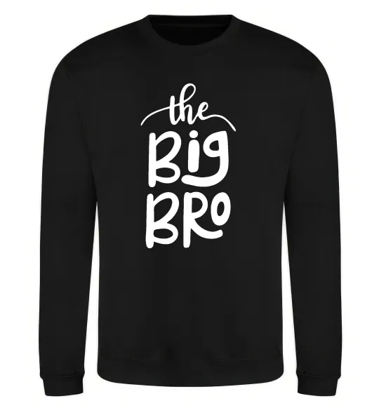 Свитшот The big bro Черный фото