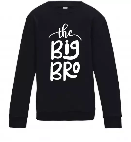 Детский Свитшот The big bro Черный фото