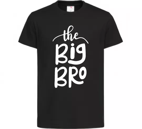 Детская футболка The big bro Черный фото