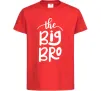 Детская футболка The big bro Красный фото