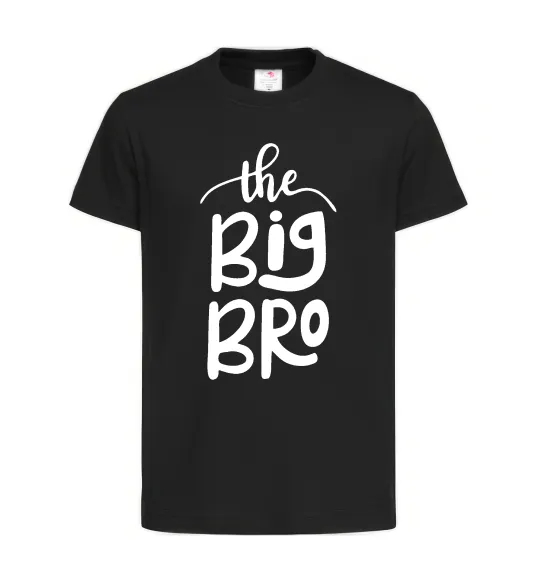 Детская футболка The big bro Черный фото