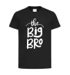 Детская футболка The big bro Черный фото