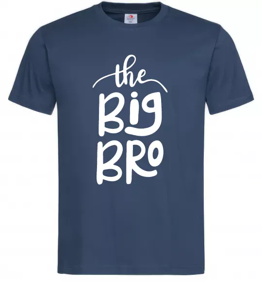 Мужская футболка The big bro Темно-синий фото