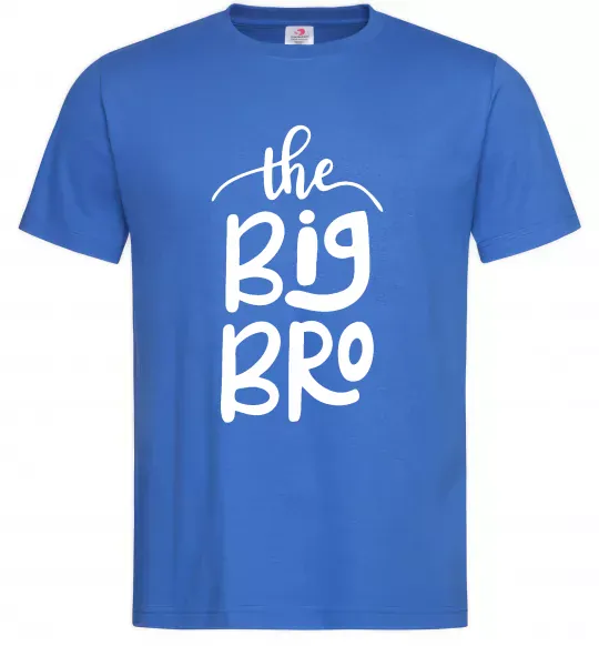 Мужская футболка The big bro Ярко-синий фото
