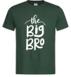 Мужская футболка The big bro Темно-зеленый фото