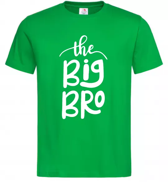 Мужская футболка The big bro Зеленый фото
