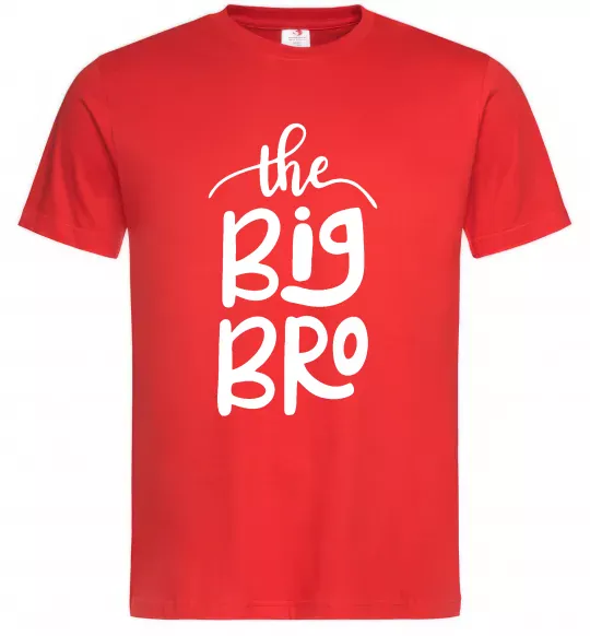 Мужская футболка The big bro Красный фото