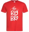 Мужская футболка The big bro Красный фото