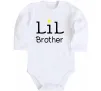 Детский боди Lil brother Белый фото