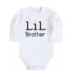 Дитячий бодік Lil brother Білий фото