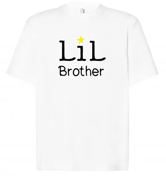 Футболка Оверсайз Lil brother Білий фото