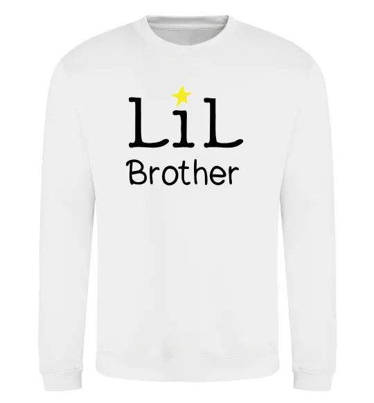Світшот Lil brother Білий фото
