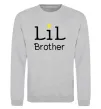 Світшот Lil brother Сірий меланж фото