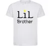 Дитяча футболка Lil brother Білий фото