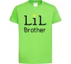 Дитяча футболка Lil brother Лаймовий фото