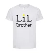 Дитяча футболка Lil brother Білий фото