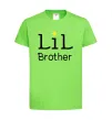 Дитяча футболка Lil brother Лаймовий фото