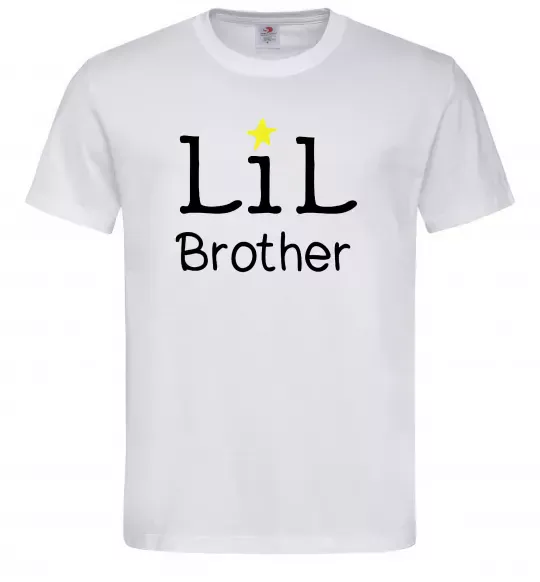 Мужская футболка Lil brother Белый фото
