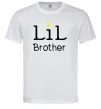 Мужская футболка Lil brother Белый фото