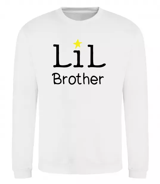 Світшот Lil brother Білий фото