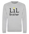 Світшот Lil brother Сірий меланж фото