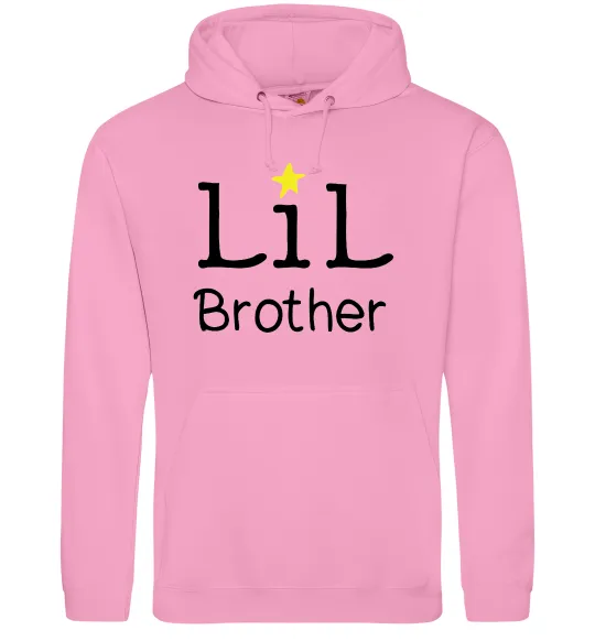 Чоловіча толстовка (худі) Lil brother Рожевий фото