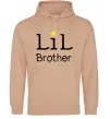 Чоловіча толстовка (худі) Lil brother Пісочний фото