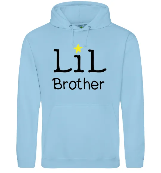 Чоловіча толстовка (худі) Lil brother Блакитний фото
