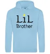 Чоловіча толстовка (худі) Lil brother Блакитний фото