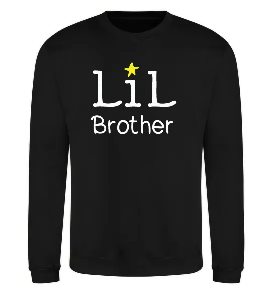 Світшот Lil brother Чорний фото