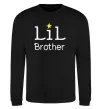 Світшот Lil brother Чорний фото