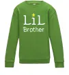 Детский Свитшот Lil brother Лаймовый фото