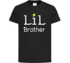 Дитяча футболка Lil brother Чорний фото