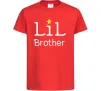 Дитяча футболка Lil brother Червоний фото